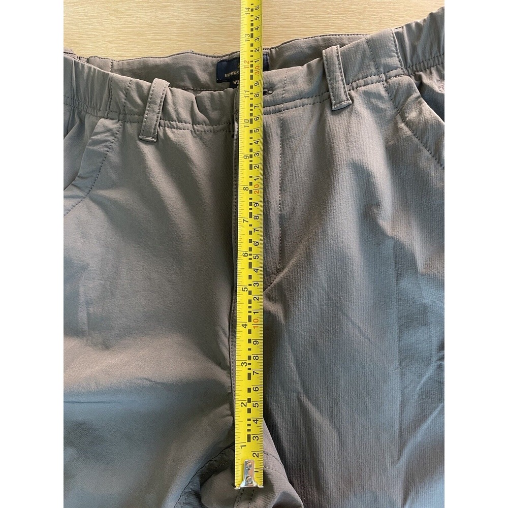 Brooks Brothers Golf Performance Pants‎ Gray 30 X 30 Nylon Spandex Chino Khaki - Picture 15 of 15